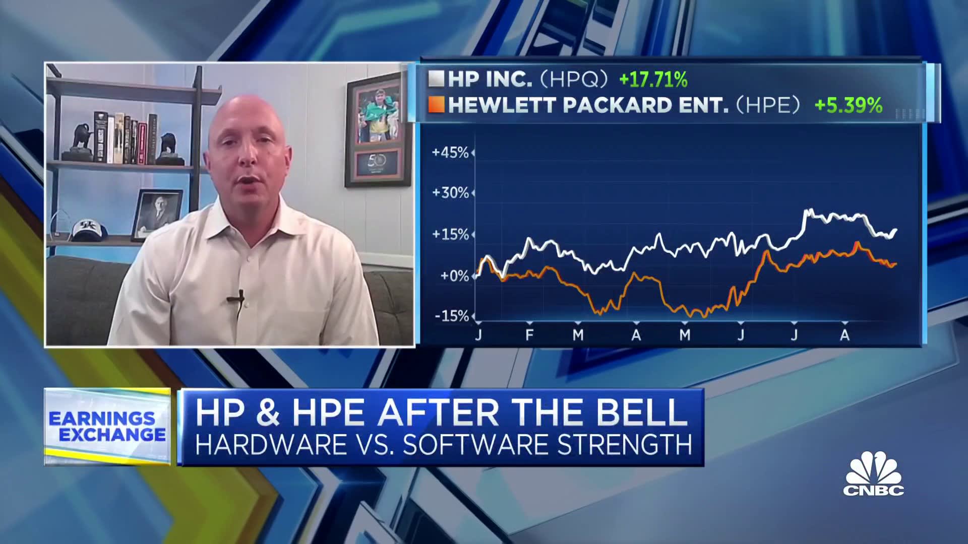 Investors should buy HP Enterprise and avoid the legacy side, says Joule Financial's Quint Tatro